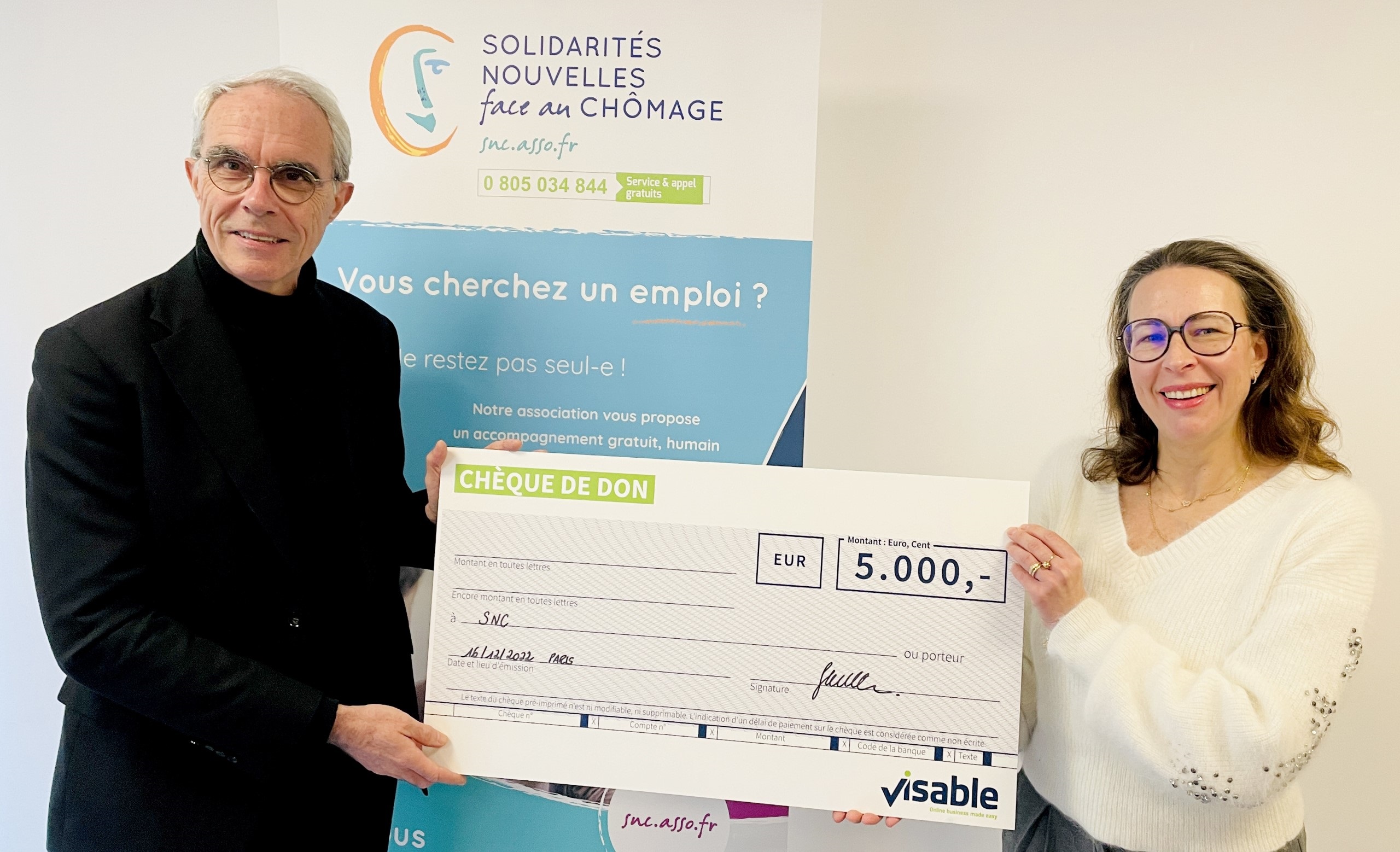 Spende: Visable unterstützt "CaFée mit Herz"